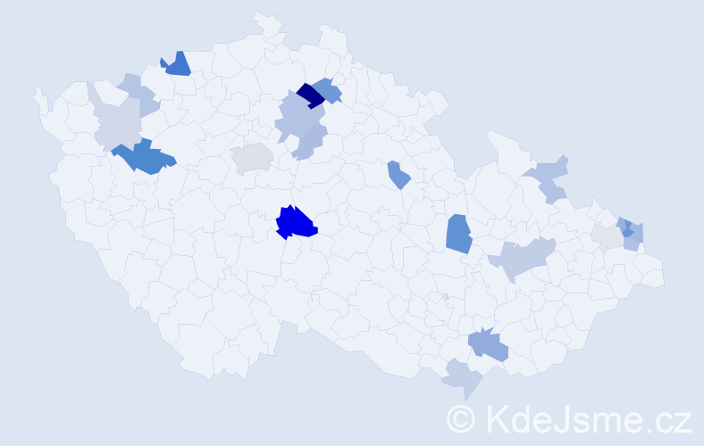 Příjmení: 'Gallik', počet výskytů 43 v celé ČR