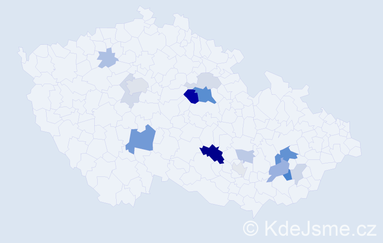 Příjmení: 'Bibr', počet výskytů 41 v celé ČR