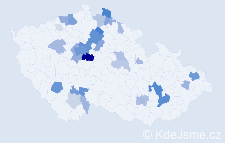 Příjmení: 'Čumpelík', počet výskytů 174 v celé ČR