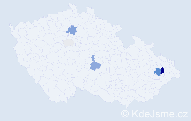 Příjmení: 'Lénert', počet výskytů 9 v celé ČR