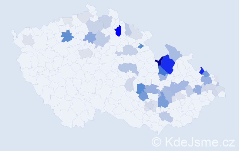 Příjmení: 'Schwarzerová', počet výskytů 139 v celé ČR