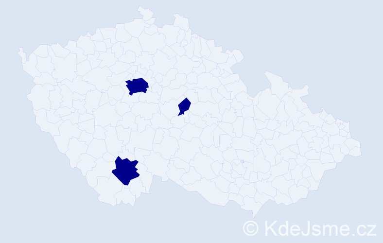 Příjmení: 'Conroy', počet výskytů 3 v celé ČR
