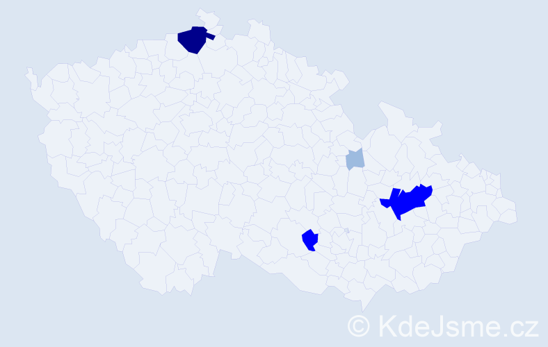Příjmení: 'Pejpková', počet výskytů 11 v celé ČR