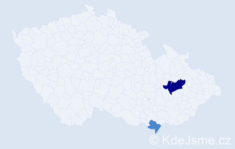 Příjmení: 'Muranovová', počet výskytů 4 v celé ČR