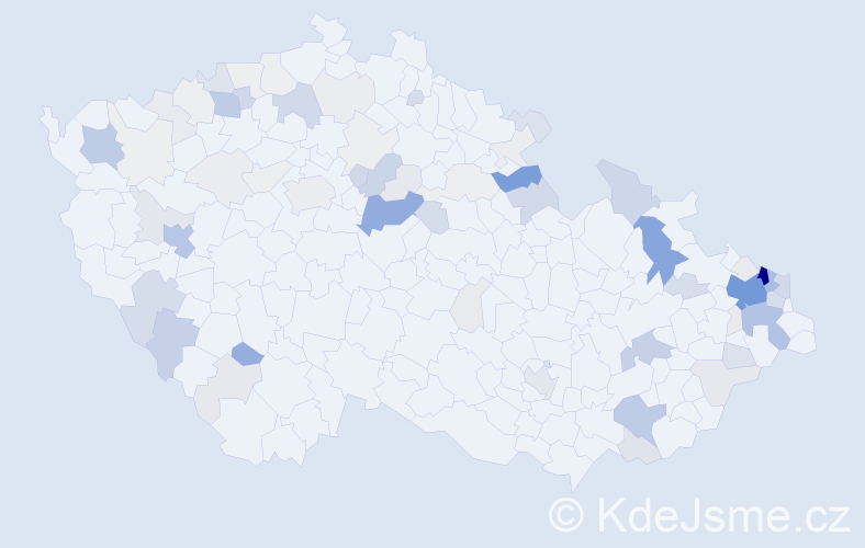 Příjmení: 'Kroščenová', počet výskytů 348 v celé ČR
