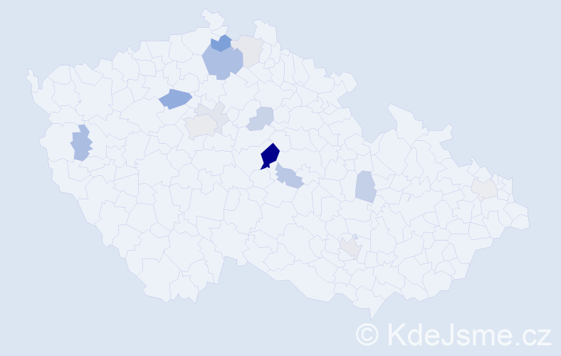 Příjmení: 'Merenus', počet výskytů 34 v celé ČR