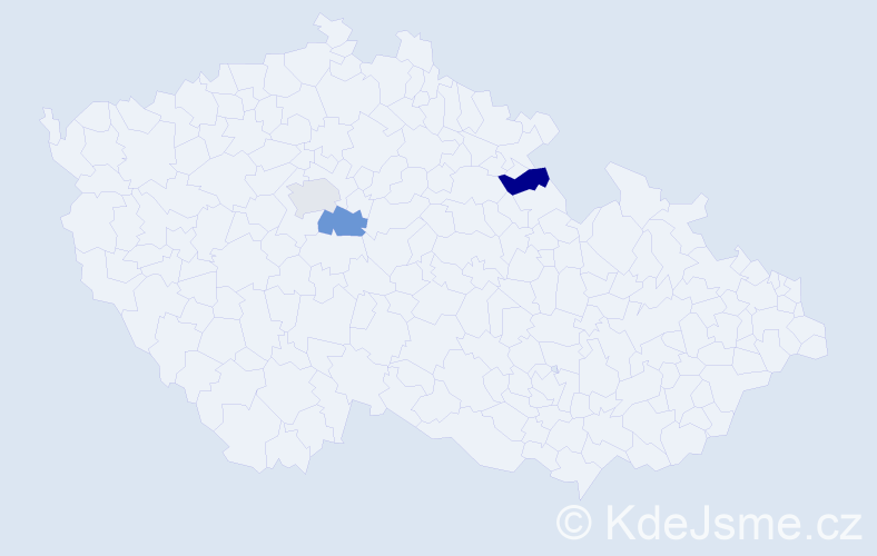 Příjmení: 'Seimelová', počet výskytů 3 v celé ČR