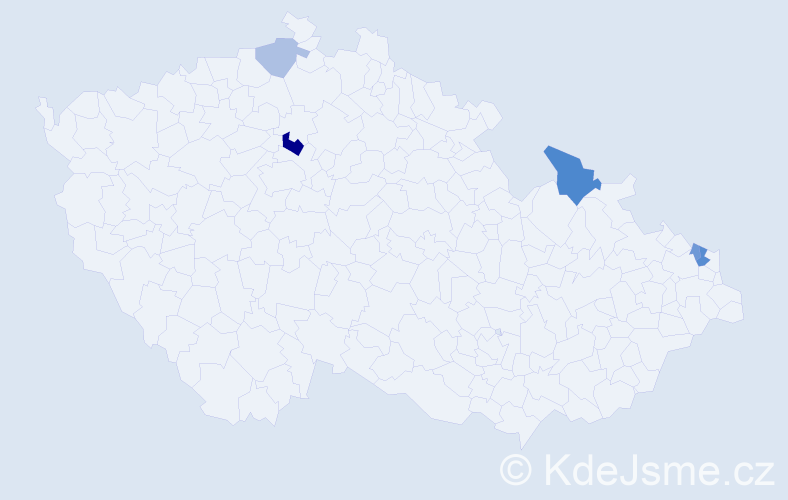 Příjmení: 'Fukna', počet výskytů 9 v celé ČR