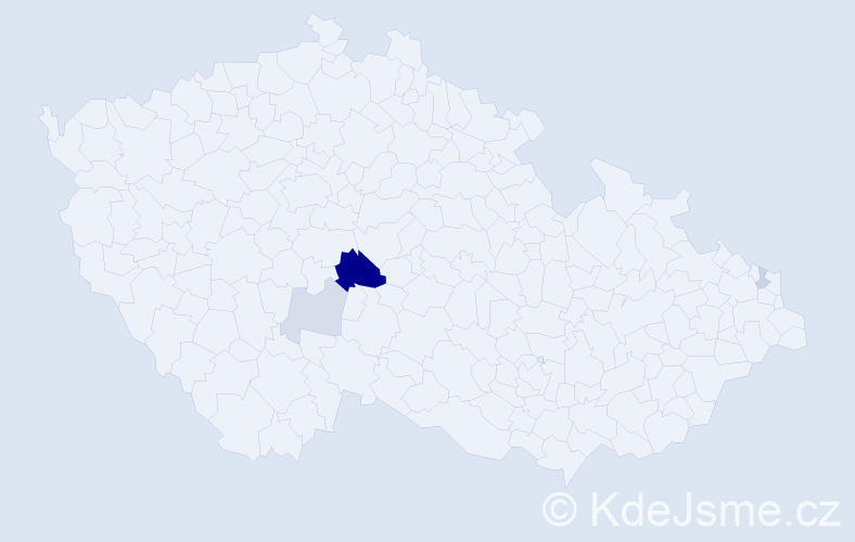 Příjmení: 'Brejdová', počet výskytů 9 v celé ČR