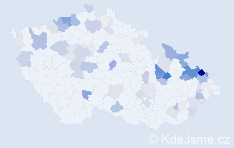 Příjmení: 'Reichel', počet výskytů 269 v celé ČR