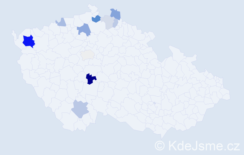 Příjmení: 'Runge', počet výskytů 22 v celé ČR