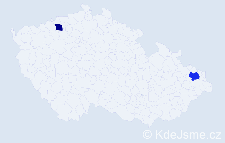 Příjmení: 'Višovan', počet výskytů 3 v celé ČR