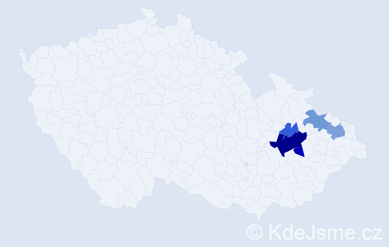 Příjmení: 'Drešl', počet výskytů 16 v celé ČR