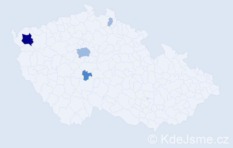 Příjmení: 'Rungeová', počet výskytů 8 v celé ČR