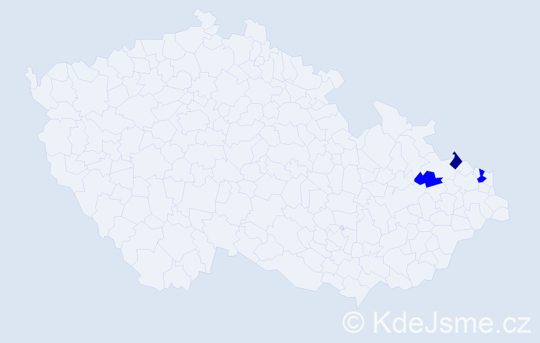 Příjmení: 'Brisučiaková', počet výskytů 4 v celé ČR