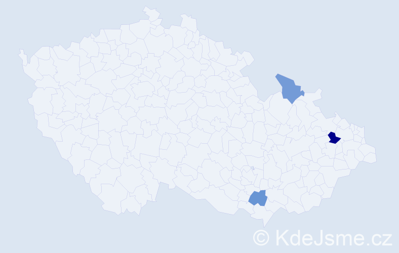 Příjmení: 'Šmitková', počet výskytů 4 v celé ČR