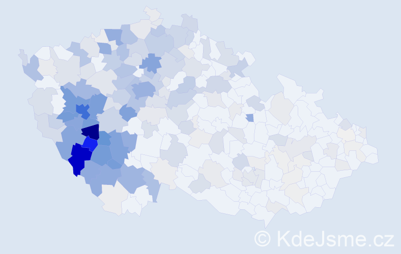 Příjmení: 'Brejcha', počet výskytů 1057 v celé ČR