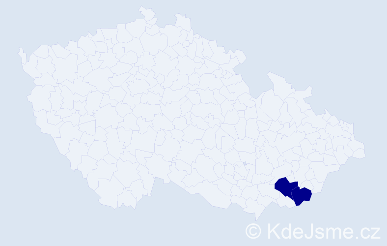 Příjmení: 'Vergaš', počet výskytů 2 v celé ČR