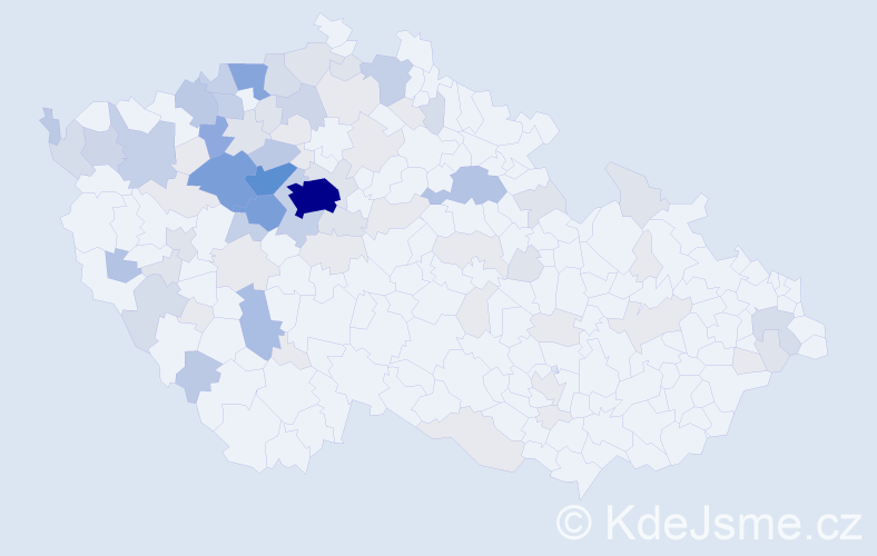 Příjmení: 'Pergler', počet výskytů 280 v celé ČR
