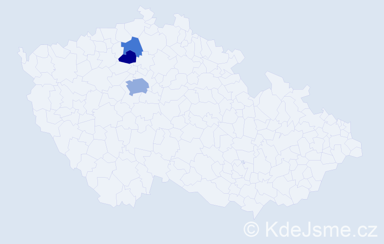 Příjmení: 'Gaperová', počet výskytů 6 v celé ČR