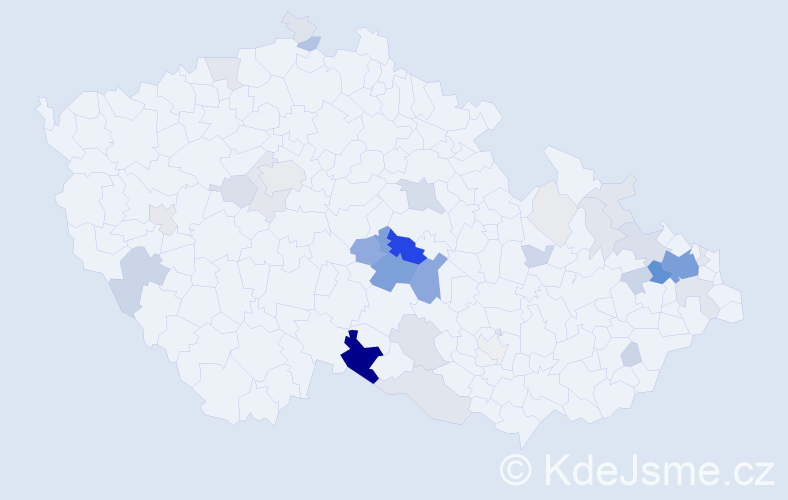 Příjmení: 'Neuvirt', počet výskytů 143 v celé ČR