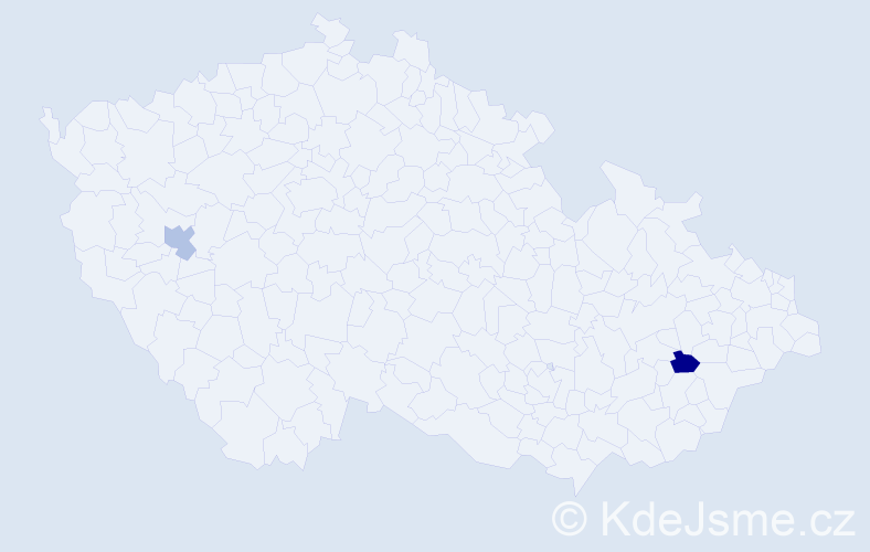 Příjmení: 'Zahuráková', počet výskytů 4 v celé ČR