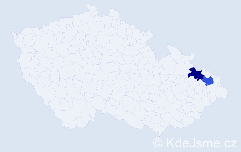 Příjmení: 'Romfeld', počet výskytů 5 v celé ČR