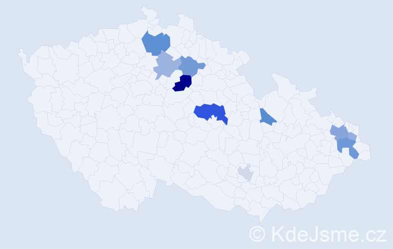 Příjmení: 'Šukalová', počet výskytů 17 v celé ČR