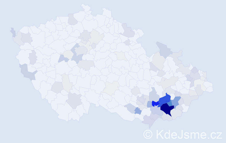 Příjmení: 'Obdržálek', počet výskytů 394 v celé ČR