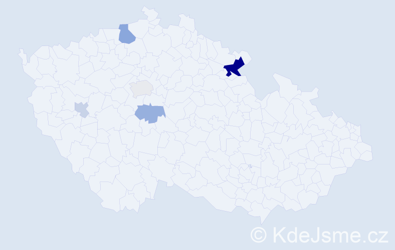 Příjmení: 'Troutnar', počet výskytů 11 v celé ČR