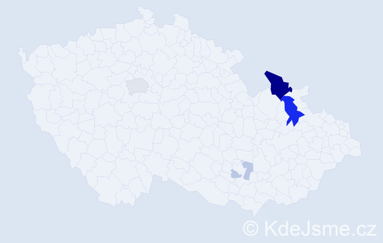 Příjmení: 'Černatovič', počet výskytů 14 v celé ČR