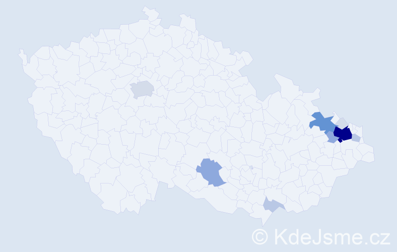 Příjmení: 'Rypel', počet výskytů 37 v celé ČR