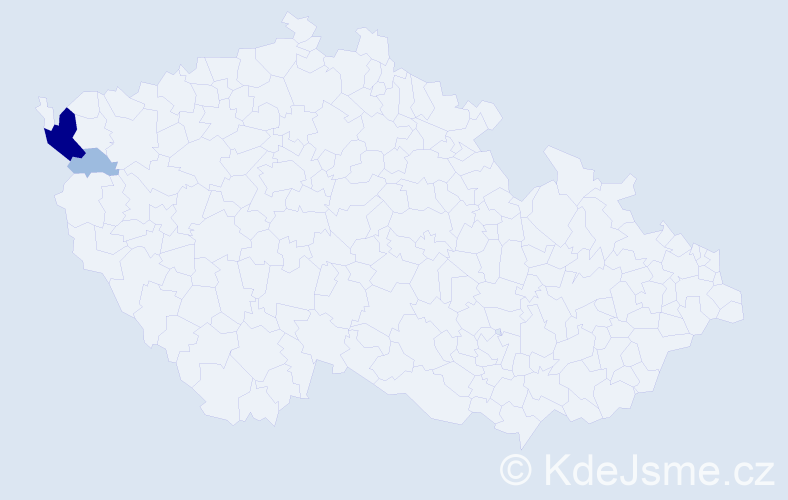 Příjmení: 'Zemianková', počet výskytů 5 v celé ČR