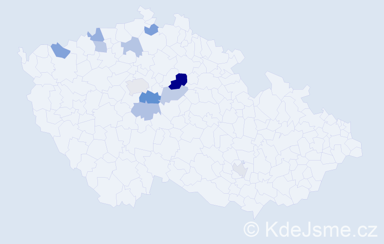 Příjmení: 'Petzold', počet výskytů 17 v celé ČR