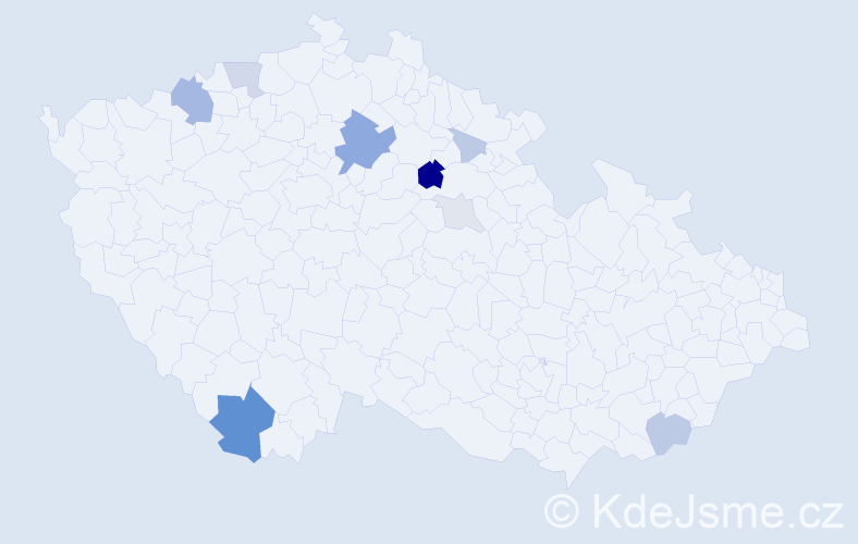 Příjmení: 'Sanko', počet výskytů 28 v celé ČR