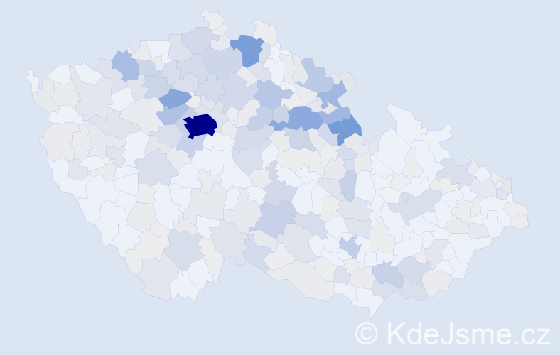 Příjmení: 'Hartman', počet výskytů 1009 v celé ČR