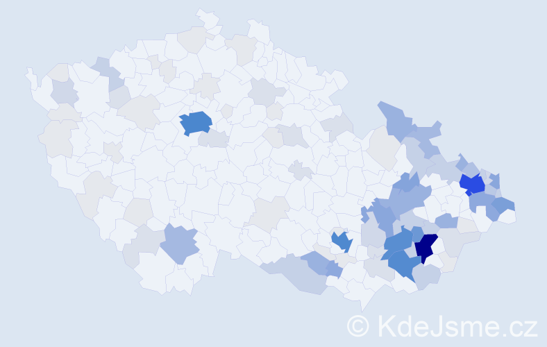 Příjmení: 'Adamík', počet výskytů 395 v celé ČR