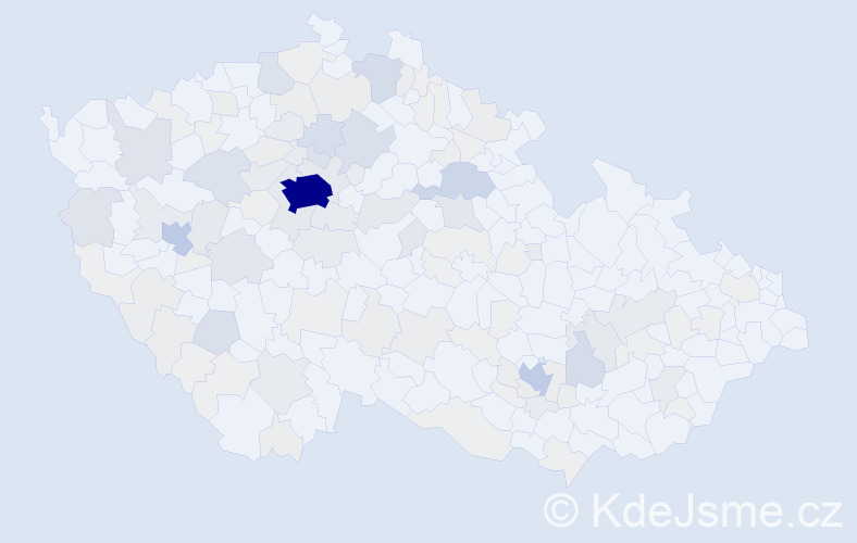 Příjmení: 'Melnyk', počet výskytů 435 v celé ČR