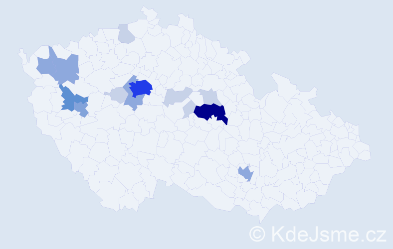 Příjmení: 'Kumpera', počet výskytů 41 v celé ČR