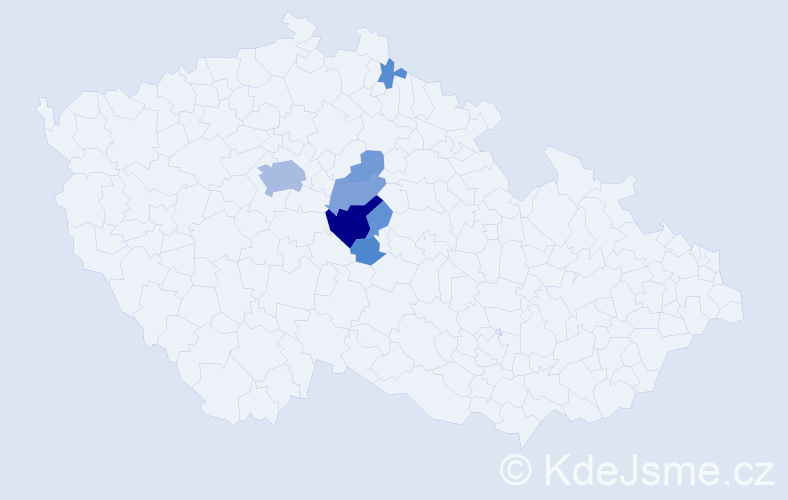 Příjmení: 'Zalužanská', počet výskytů 21 v celé ČR