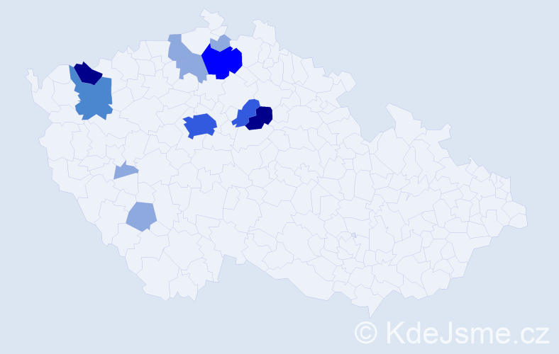 Příjmení: 'Beitler', počet výskytů 27 v celé ČR