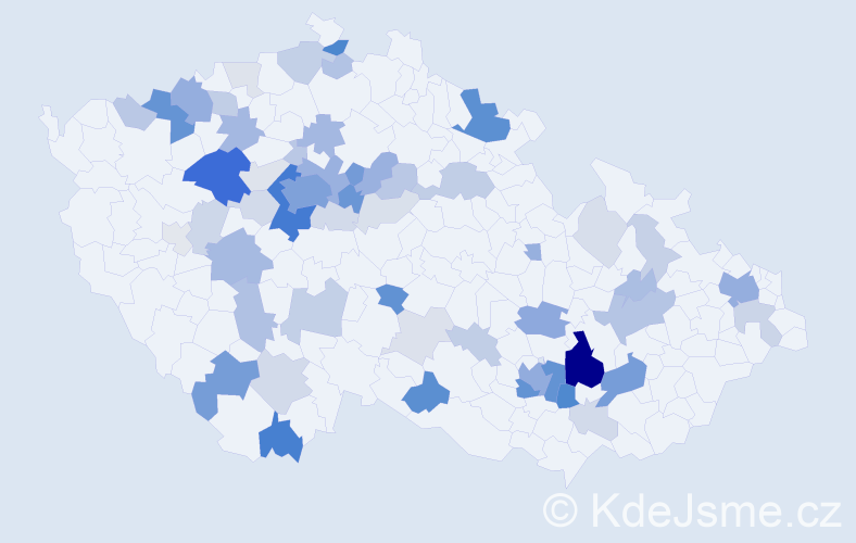 Příjmení: 'Maršálová', počet výskytů 218 v celé ČR
