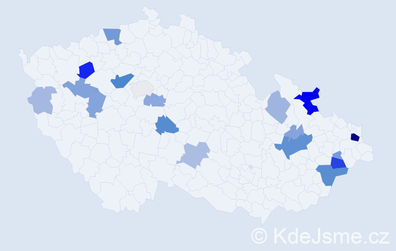 Příjmení: 'Schnaubelt', počet výskytů 68 v celé ČR