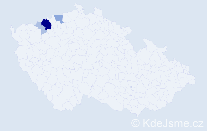 Příjmení: 'Trögl', počet výskytů 16 v celé ČR