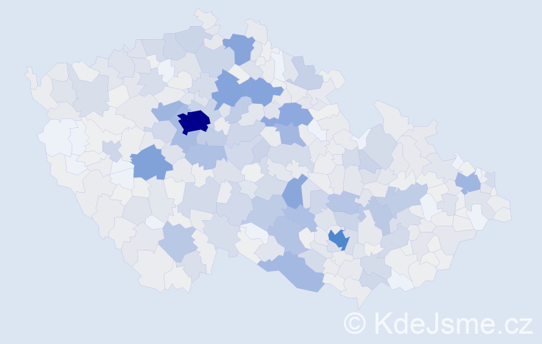 Příjmení: 'Havelka', počet výskytů 3553 v celé ČR