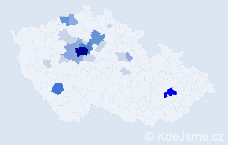 Příjmení: 'Landsinger', počet výskytů 71 v celé ČR