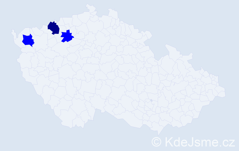 Příjmení: 'Kocúm', počet výskytů 4 v celé ČR