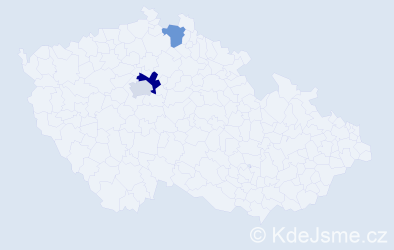 Příjmení: 'Ratkiewicz', počet výskytů 4 v celé ČR