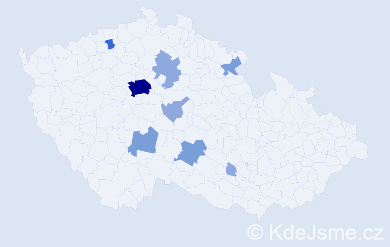 Příjmení: 'Merbsová', počet výskytů 21 v celé ČR