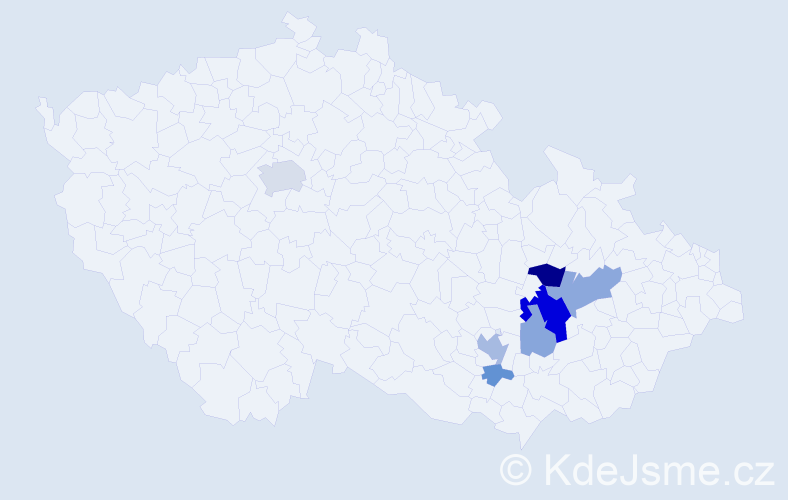 Příjmení: 'Soppeová', počet výskytů 18 v celé ČR